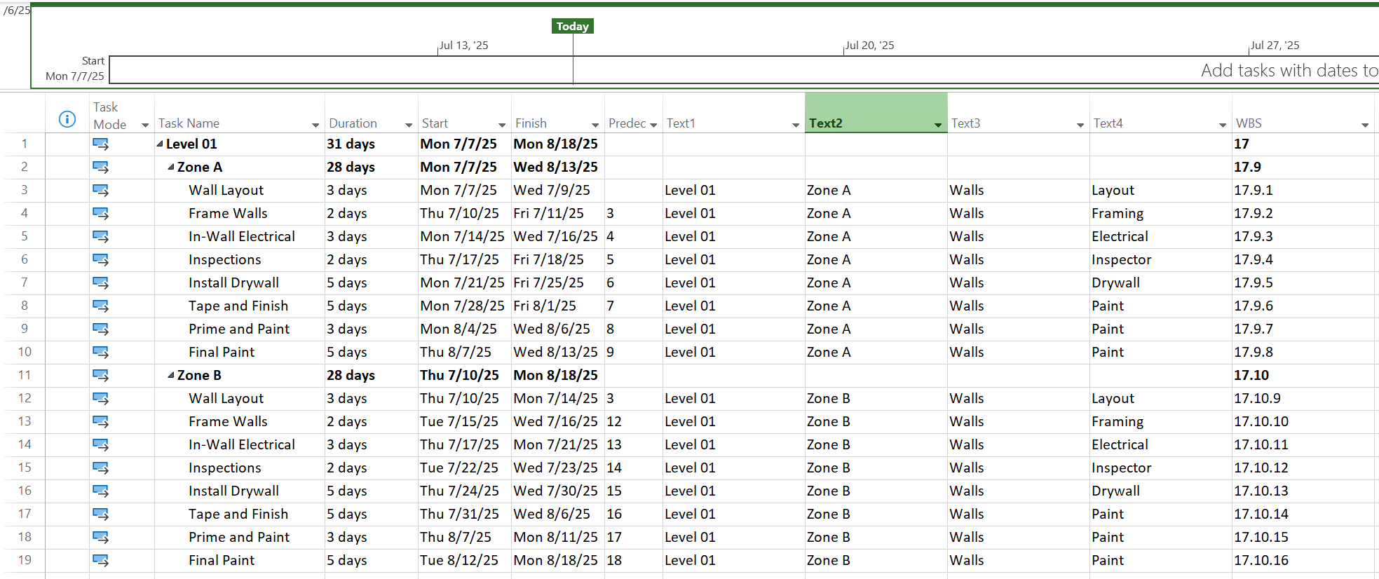 6.2.3. Import MS Project XML