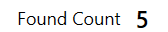 3. Found Count