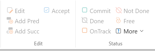 2. Edit and Status Tools