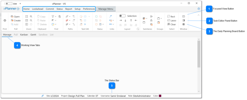 3.2. The Main Window